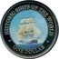 Cook Islands One Dollar (Historic ships of the world.2) HISTORIC SHIPS OF THE WORLD ONE DOLLAR coin reverse