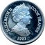Cook Islands One Dollar (Historic ships of the world.3) ELIZABETH II COOK ISLANDS 2003 coin obverse