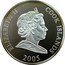 Cook Islands One Dollar William Shakespeare 2005  Proof ELIZABETH II COOK ISLANDS 2005 coin obverse
