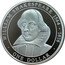 Cook Islands One Dollar William Shakespeare 2005  Proof WILLIAM SHAKESPEARE 1564 1616 ONE DOLLAR coin reverse