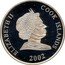 Cook Islands One Dollar XIX winter Olympic Games. Salt Lake City 2002. Bobsleigh 2002 ELIZABETH II COOK ISLANDS 2002 coin obverse
