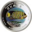 Cook Islands Two Dollars Elizabeth II Regal Angelfish 2002  Prooflike PYGOPLITES DIACANTHUS 錦紋棘蝶魚 1 OZ. 999 SILVER ASIAN WILDLIFE SERIES TWO DOLLARS coin reverse