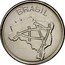 Brazil 10 Cruzeiros Map of Brazil 1985 KM# 592.2 BRASIL coin obverse