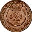 Brazil 10 Reis Joao 1806 R KM# 232.3 JOANNES.D.G.P.ET.BRASILIÆ.P.REGENS X 1805 1815 coin obverse