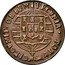 Brazil 10 Reis John VI 1822 B KM# 314.2 PECUNIA TOTUM CIRCUMIT ORBEM coin reverse