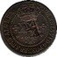 Brazil 10 Reis Pedro II Maranhao First Series Countermarked Coin ND (1835) KM# 404 JOANNES VI D G PORT BRAS ET ALG REX R M X coin obverse