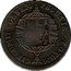 Brazil 10 Reis Pedro II Maranhao First Series Countermarked Coin ND (1835) KM# 404 ORBEM PECUNIA TOTUM CIRCUMIT coin reverse