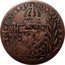 Brazil 10 Reis Pedro I Countermarked Coin ND (1835) Host Date 1828C KM# 427.1 IN HOC SIGNO VINCES coin reverse