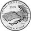 USA 100 Dollars First Amendment to the United States Constitution. Right to Assemble 2024 W UNITED STATES OF AMERICA 1 OZ .9995 PLATINUM W DE PLMI $100 coin obverse