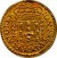 Brazil 1000 Reis Joao V 1708 R KM# 103 IOANNES.V.D.G.P.ET.ALG.REX. 1000 coin obverse