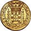 Brazil 1000 Reis Joao V 1715 B KM# 104 IOANNES. V. D. G. P. ET. ALG. REX. 1000 coin obverse