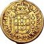 Brazil 1000 Reis Joao V 1749 Obverse normal D in D. G. KM# 161 IOANNES.V.D.G.PORT.REX 1000 coin obverse