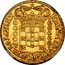 Brazil 10000 Reis Joao V 1727 KM# 116 IOANNES V D G PORT ET ALG REX 10000 coin obverse
