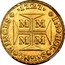 Brazil 10000 Reis Joao V 1727 KM# 116 1725 IN HOC SIGNO VINCES M M M M coin reverse