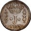 Brazil 150 Reis Jose I Province of Minas Gerais 1753 B KM# 177 150 J 1754 coin obverse