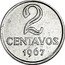 Brazil 2 Centavos Liberty 1967 KM# 576.1 2 CENTAVOS 1967 coin reverse