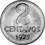 Brazil 2 Centavos Liberty 1975 KM# 576.2 2 CENTAVOS 1969 coin reverse