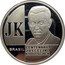 Brazil 2 Reais 100th Anniversary of the Birth of Juscelino Kubitschek 2002 Proof KM# 658 JK BRASIL CENTENÁRIO JUSCELINO KUBITSCHEK coin obverse