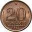 Brazil 20 Centavos Getulio Vargas 1942 KM# 556 20 CENTAVOS 1942 coin reverse
