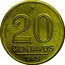 Brazil 20 Centavos Getulio Vargas 1945 KM# 556a 20 CENTAVOS 1946 coin reverse