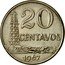 Brazil 20 Centavos Oil Derrick 1967 KM# 579.1 20 CENTAVOS 1967 coin reverse