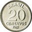 Brazil 20 Centavos National Arms 1987 KM# 603 BRASIL 20 CENTAVOS 1986 coin reverse