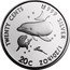 Cook Islands 20 Cents (Dolphins) TWENTY CENTS 999 SILVER 1/20TH OZ 20C LASSEN coin reverse