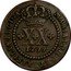 Brazil 20 Reis Maria I 1799 KM# 229 MARIA I D G P ET BRASILIÆ REGINA XX 1799 coin obverse