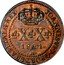 Brazil 20 Reis John VI 1821 R Cross on crown KM# 316.1 JOANNES VI D G PORT BRAS ET ALG REX XX 1821 R coin obverse