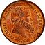 Brazil 20 Reis Pedro II 1869 KM# 474 PETRUS II D. G. C. IMP. ET PERP. BRAS. DEF. C. L. 1868 coin obverse