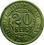 Brazil 20 Reis Liberty. Republic 1918 KM# 516.2 REPUBLICA DOS ESTADOS UNIDOS DO BRASIL 20 RÉIS 1935 coin obverse