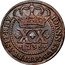 Brazil 20 Reis Joao V 1735 KM# 143.4 IOANNES V D G P ET BRASIL REX XX 1735 coin obverse