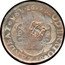 Brazil 20 Reis Counterstamped Coin ND (1809) P Host Date 1699 KM# 265 MODERATO SPLENDEAT VSV 1699 P P coin reverse