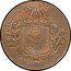 Brazil 20 Reis Countermarked Coinage ND (1835) Host Date 1829G KM# 439.2 IN HOC SIGNO VINCES coin reverse