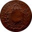 Brazil 20 Reis Countermarked Coinage ND (1835) Host Date 1833G KM# 440 IN HOC SIGNO VINCES coin reverse