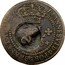 Brazil 20 Reis Countermarked Coinage ND (1835) R Host Date 1820 KM# 433.1 JOANNES VI D G PORT BRAS ET ALG REX 20 coin obverse