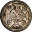 Brazil 20 Reis Pedro II Countermarked Coin ND P KM# 85.2 coin reverse