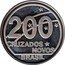 Brazil 200 Novos Cruzados 100th Anniversary of the Republic of Brazil 1989 Proof KM# 616 200 CRUZADOS NOVOS BRASIL coin obverse