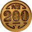 Brazil 200 Reis Colonia Santa Teresa. Leprosarium Coinage ND (1940) KM# L2 № 200 coin obverse
