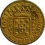 Brazil 2000 Reis Joao V 1720 B KM# 105 IOANNES V D G PORT ET ALG REX 2000 coin obverse