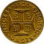 Brazil 2000 Reis Joao V 1720 B KM# 105 IN HOC SIGNO VINCES 1715 BBBB coin reverse