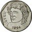 Brazil 25 Centavos Liberty 1994 KM# 634 BRASIL 1994 coin obverse
