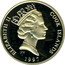 Cook Islands 25 Dollars (Endangered wildlife. Bird) ELIZABETH II COOK ISLANDS 1997 coin obverse