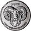 Niue 250 Dollars Ram of Calvary 2023  Reverse Proof ישוע WORSHIP IN THE SPIRIT 1 TROY OUNCE .9995 FINE PLATINUM coin reverse