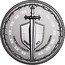 Niue 250 Dollars (Sword of Truth) AND IN TRUTH רוח קודש ONE TROY OUNCE .9995 FINE PLATINUM coin reverse