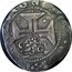 Brazil 250 Reis Countermarked Coin ND (1663) KM# 33.2 IN HOC SIGNO VINCES 250 coin reverse