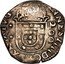 Brazil 250 Reis Countermarked Coin ND (1663) KM# 33.1 200...NNES IIII D G... coin obverse