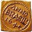 Brazil 3 Florin Occupation Coinage 1645 KM# 5.1 ANNO BRASIL 1645 coin reverse