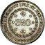 Brazil 320 Reis Pedro II 1833 R KM# 390 PETRUS.II.D.G.CONST.IMP.ET.PERP.BRAS.DEF 320 1833 R coin obverse
