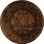 Brazil 40 Reis JoAo V Province of Minas Gerais 1722 KM# 111 1722 AES VSIBVS APTIVS AVRO XL coin reverse